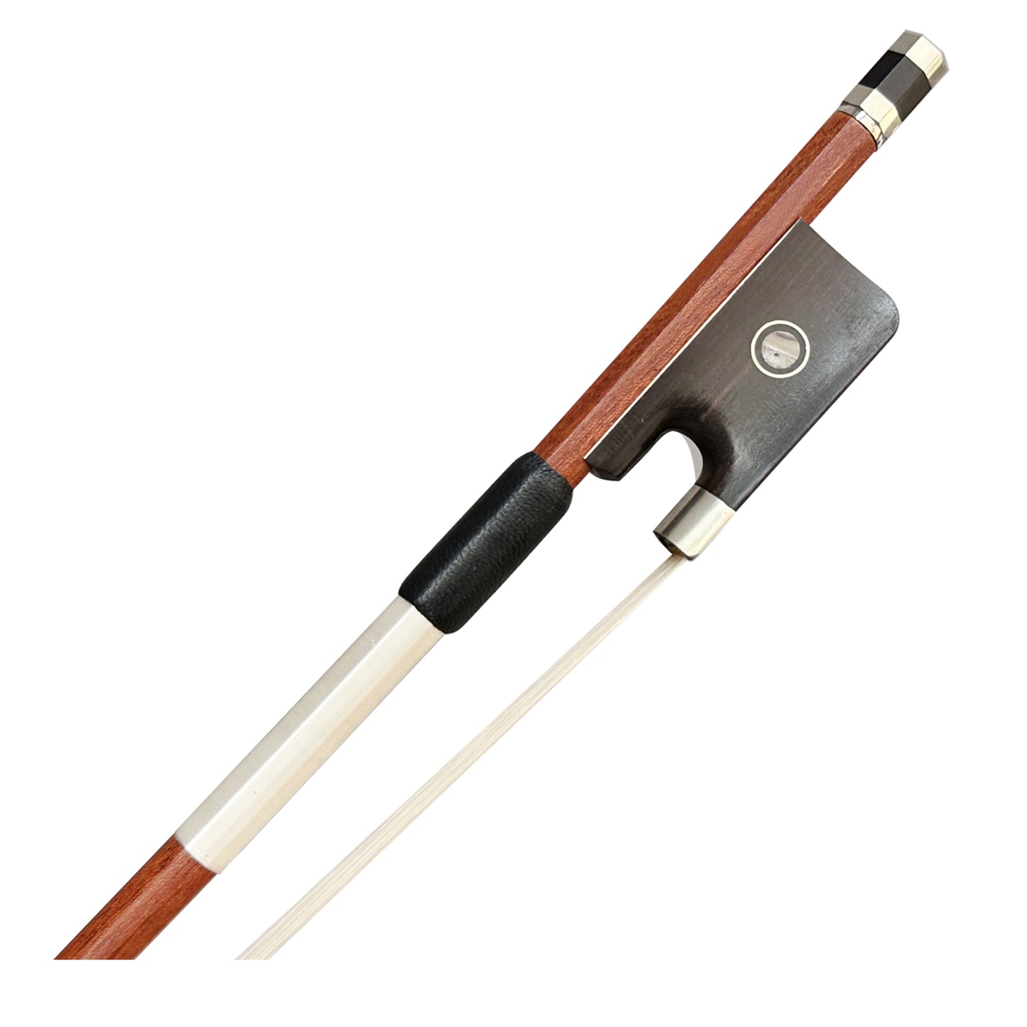 204C Wooden cover carbon fiber cello bow frog