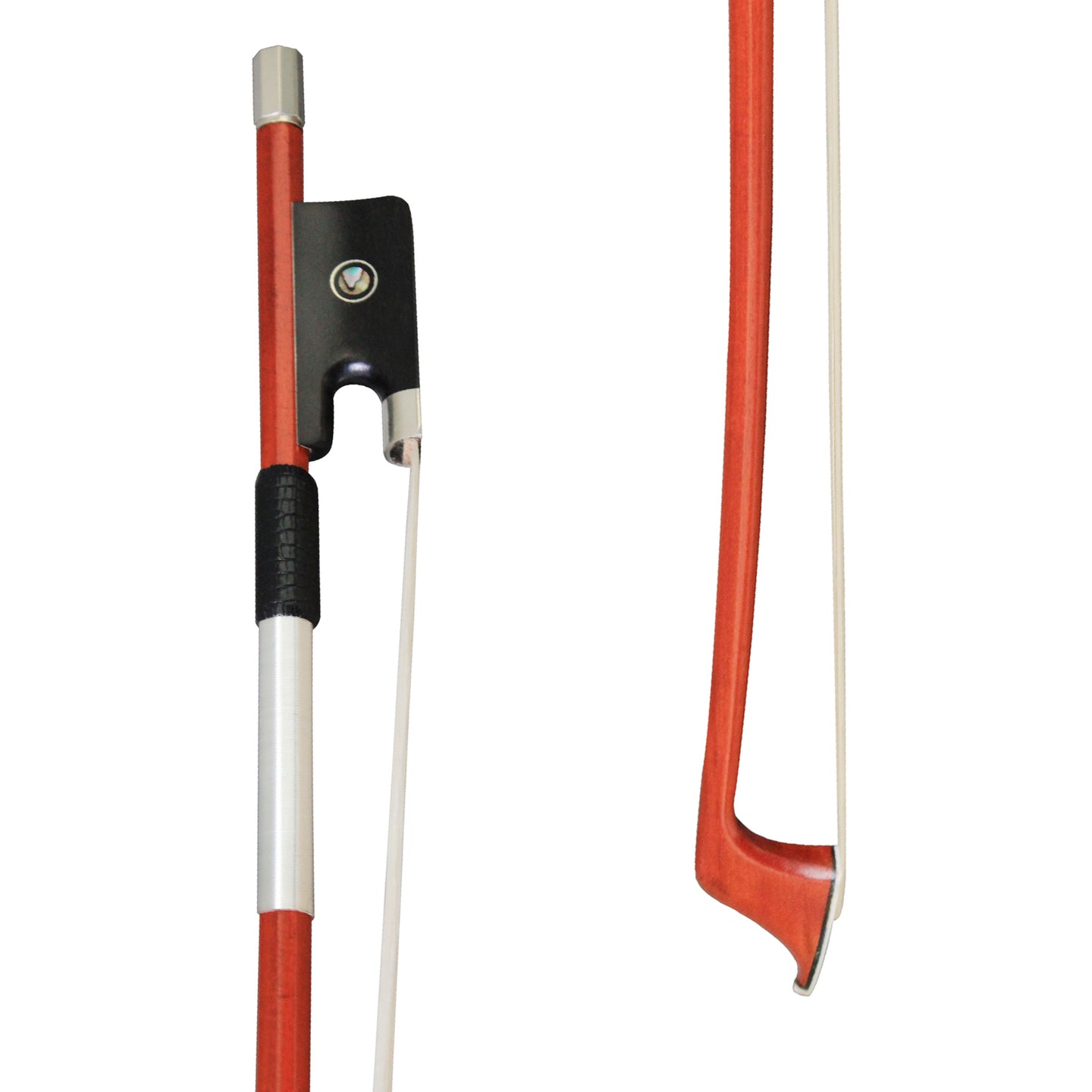 JYR 101CN1 Pernambuco Nickel Silver Mounted Cello Bow