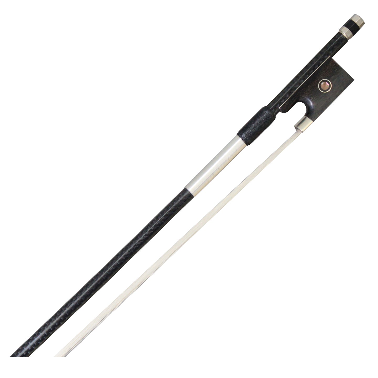 202v black weave carbon fiber violin bow frog