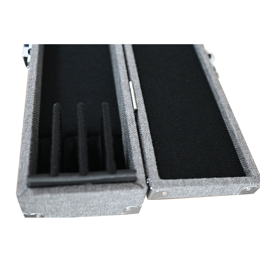 Gray 4-Bow Storage Case For Violin, Viola, and Cello