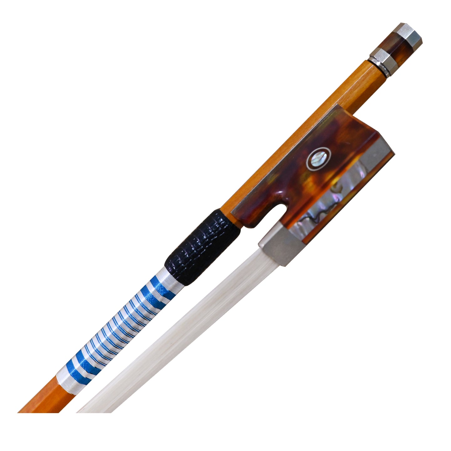 JYR 501V Pernambuco Nickel Mounted Imitation Tortoiseshell Violin Bow