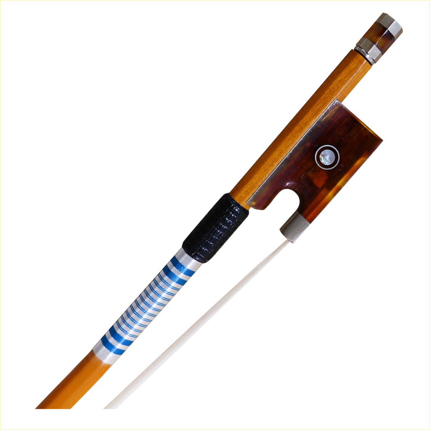 JYR 501V Pernambuco Nickel Mounted Imitation Tortoiseshell Violin Bow