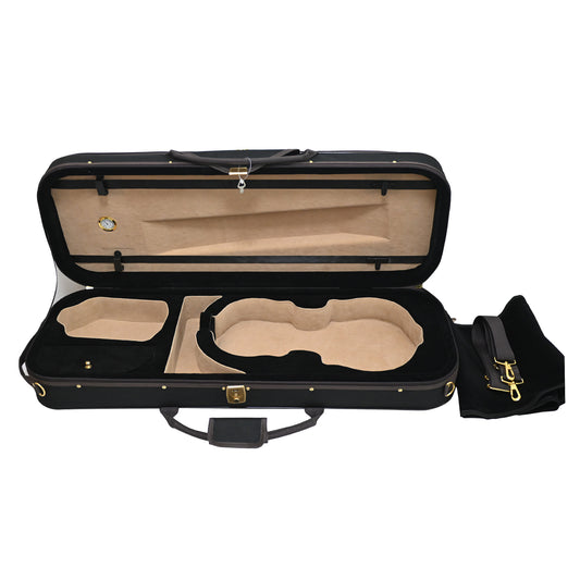 Rectangle Oxford Cloth Portable 15.5inch Viola Case with Hygrometer