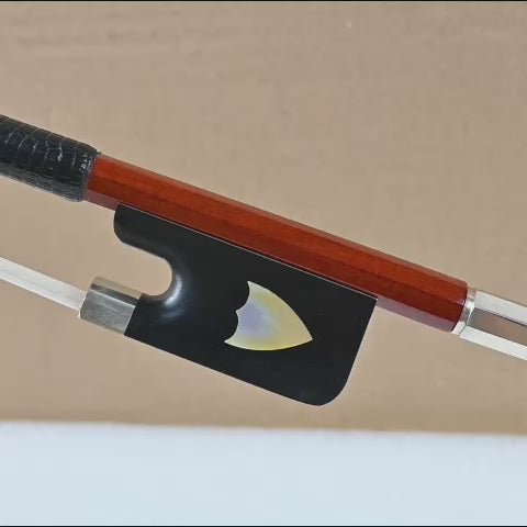 JYR 101CS Shield inlay Pernambuco Cello Bow